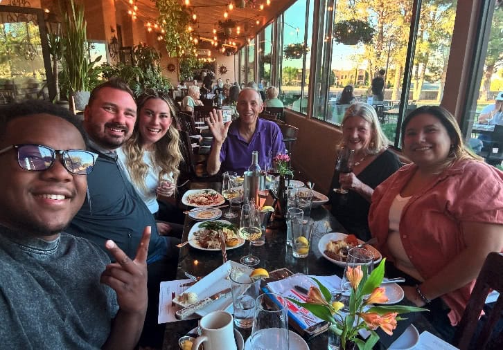 Live Love Las Cruces Dinner Club - People sitting at a dinner table